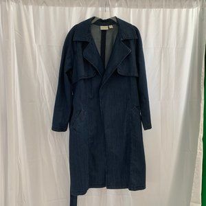 Chico's Denim Trench Coat- Perfect for Spring